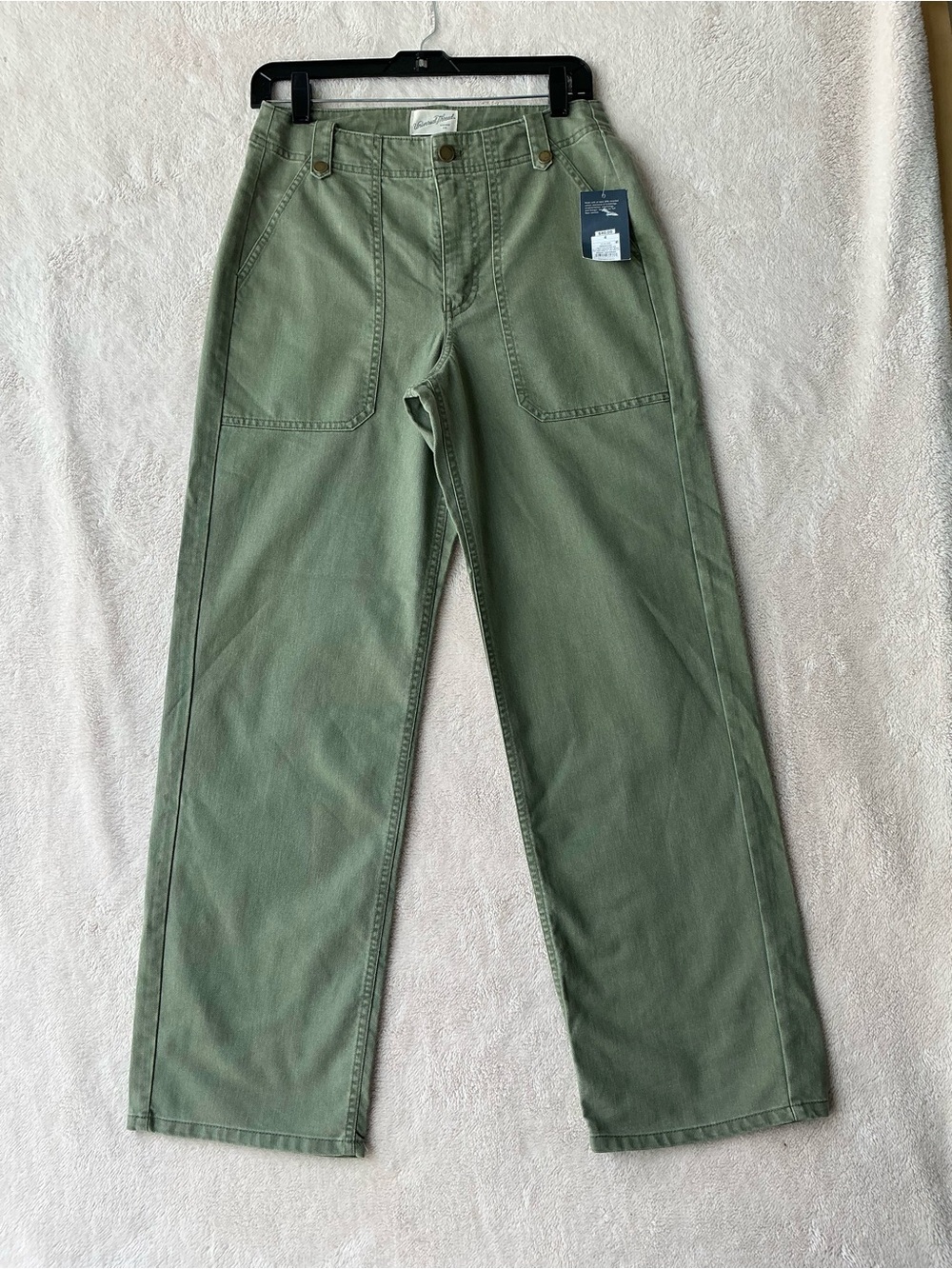 Universal Thread Olive Green High-Rise Wide Leg Jeans - Picture 2 of 8